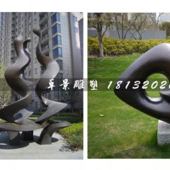 抽象鑄銅雕塑，抽象銅雕-中海地產(chǎn)