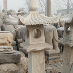 石燈雕塑，大理石仿古燈