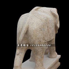 大象石雕，大理石大象雕塑，動物石雕