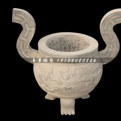 石雕香爐，三足香爐石雕