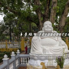 彌勒佛石雕，寺廟笑面佛石雕