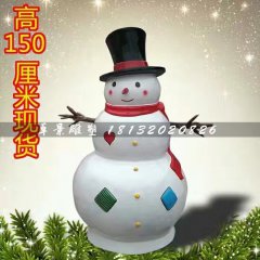 雪人雕塑，玻璃鋼卡通雕塑