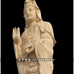 石雕觀音，寺廟立式觀音像