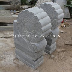 門(mén)墩石雕，青石仿古門(mén)墩