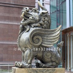 獨(dú)角獸銅雕，法院銅雕