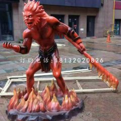 卡通齊天大圣，玻璃鋼雕塑