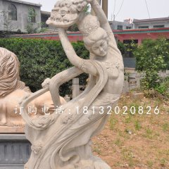 天女散花石雕，古代人物石雕