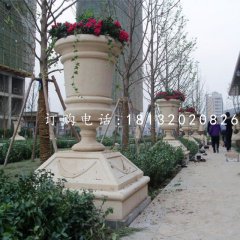 石花盆，小區(qū)景觀石雕