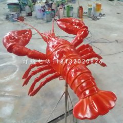 仿真大龍蝦，玻璃鋼動(dòng)物