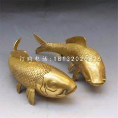 鯉魚銅雕，銅雕動物