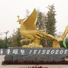 鳳凰銅雕，神獸銅雕