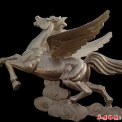 馬踏祥云雕塑，不銹鋼馬雕塑